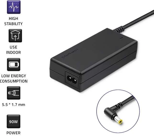 QOLTEC 50087 Nešiojamas kompiuteris AC power adapter Acer 90W 4.74 A ...