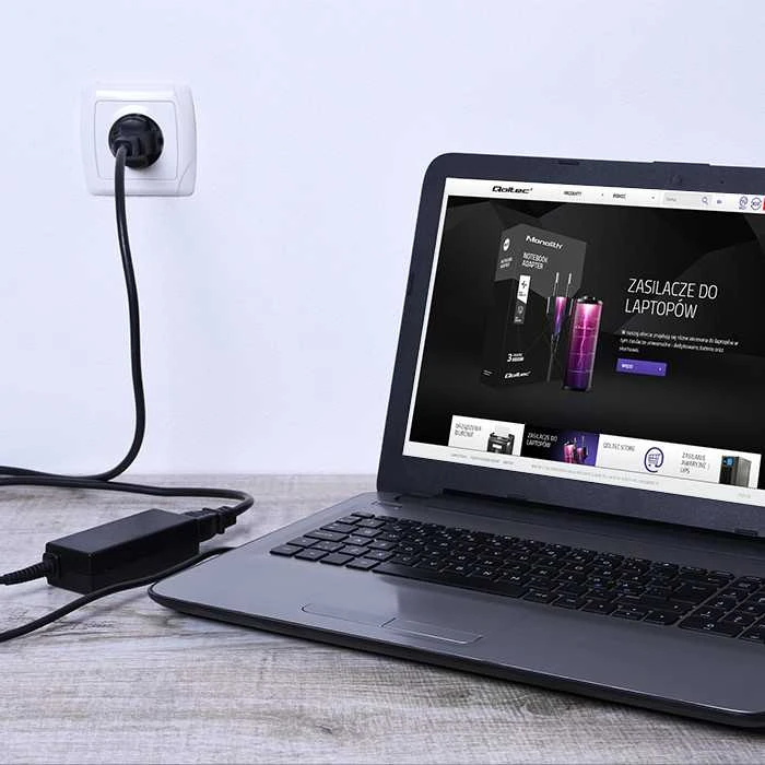 QOLTEC 52406 maitinimo adapteris, skirtas Samsung 65W / 19V / 3.42A / 3.0x1.0
