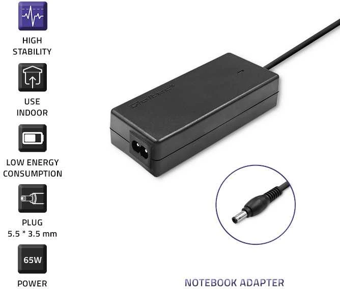 QOLTEC 50015 Nešiojamas kompiuteris AC maitinimo adapteris Samsung 60W 19V 3.15A 5.5x3.5