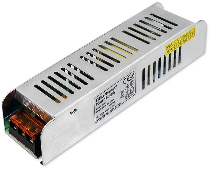QOLTEC 50964 Qoltec LED tvarkyklė IP20 120W 12V 10A plona
