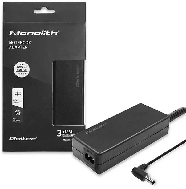 QOLTEC 51773 Qoltec kintamosios srovės adapteris monitoriui Samsung 42W 14V 3A 6.5 4.4