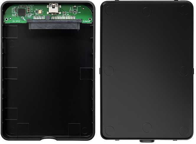 QOLTEC išorinio kietojo disko dėklas HDD/SSD 2.5" SATA3 USB 2.0 Juodas