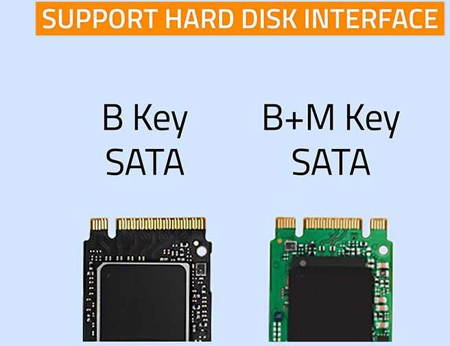 QOLTEC 50311 korpusas, skirtas M.2 SATA SSD / NGFF / C tipo USB