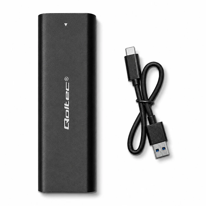 QOLTEC 50311 korpusas, skirtas M.2 SATA SSD / NGFF / C tipo USB