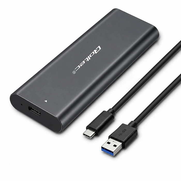 QOLTEC 50312 M.2 SATA SSD / NVME / USB tipo C korpusas