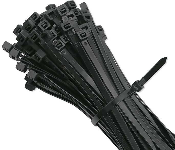 QOLTEC 52196 Zippers Qoltec 3.6 150 100szt nylon UV Juodas