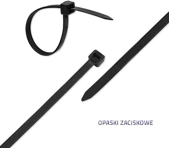 Qoltec saviblokavimo nailoninis kabelių rišiklis 7.2x200 mm juodas 50 vnt