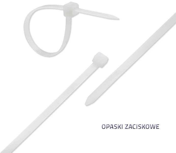 Qoltec saviblokavimo nailoninis kabelių rišiklis 7.2x350 mm baltas 50 vnt