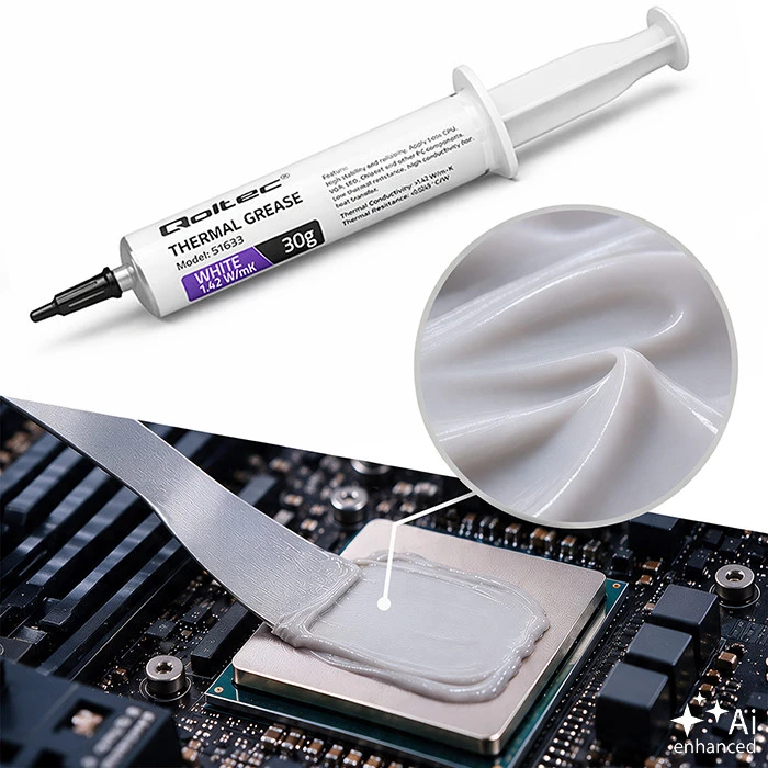 Qoltec terminė pasta 1.42 W/m-K 30g balta