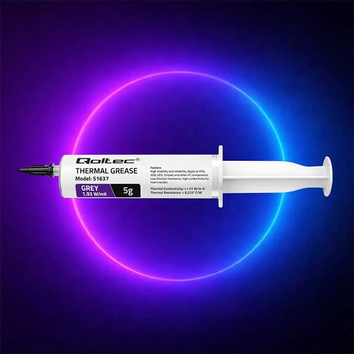 QOLTEC 51637 Qoltec Thermal paste 1.93 W/m-K 5g pilkas