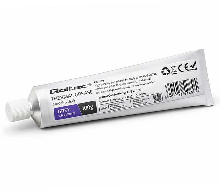 QOLTEC 51639 Qoltec Termopasta 1,93 W/mK 100g pilkas