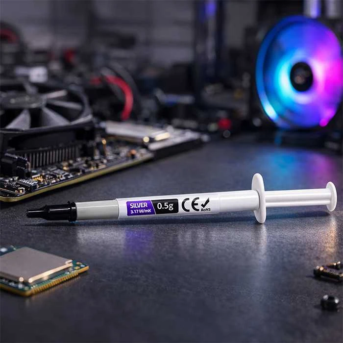 QOLTEC 51646 Thermal paste 3.17W/m-K 0,5g sidabrinis