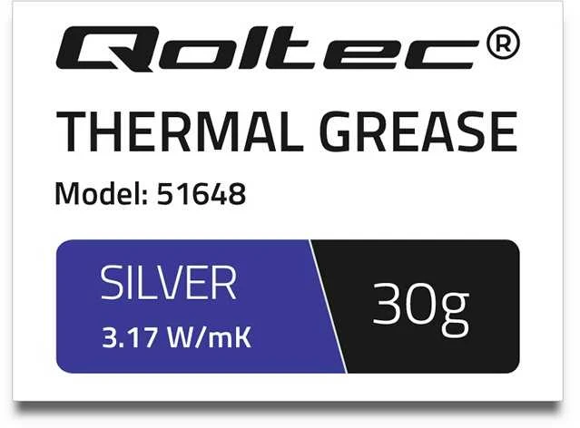 Qoltec terminė pasta 3.17 W/m-K 30g sidabrinė