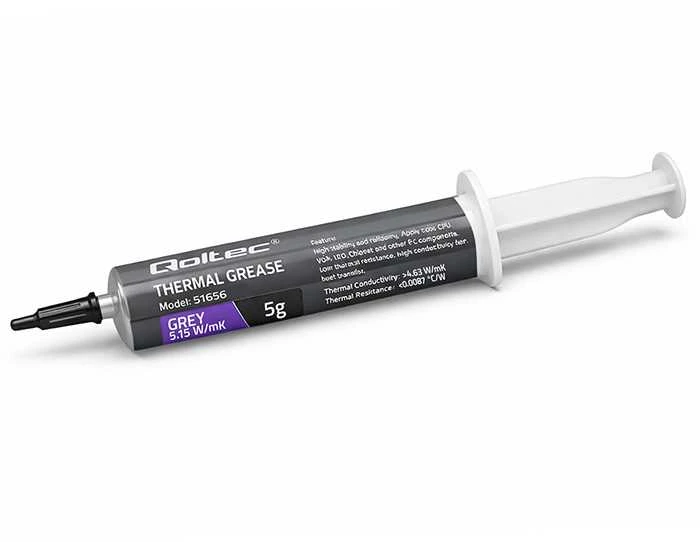 QOLTEC 51656 Thermal paste 5.15W/m-K 5g pilkas