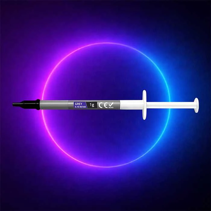 QOLTEC 51655 Thermal paste 5.15W/m-K 1g pilkas