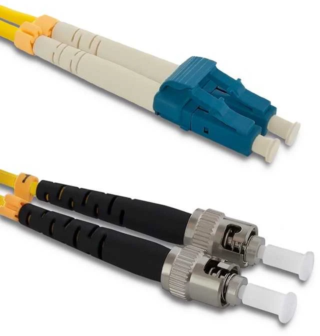 Qoltec Optinio pluošto kabelis LC/UPC - ST/UPC 2m