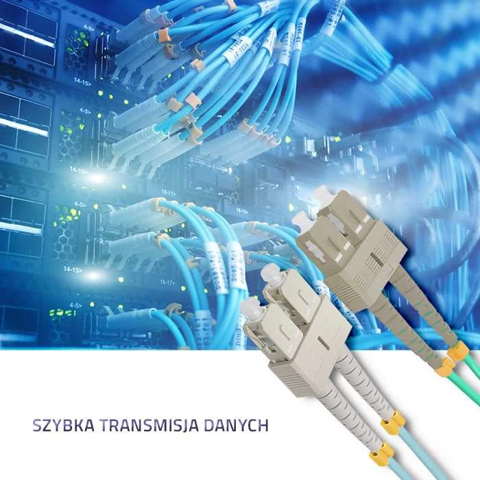 Qoltec SC/UPC - SC/UPC | Multimode | 50/125 | OM4 | Duplex | 5m