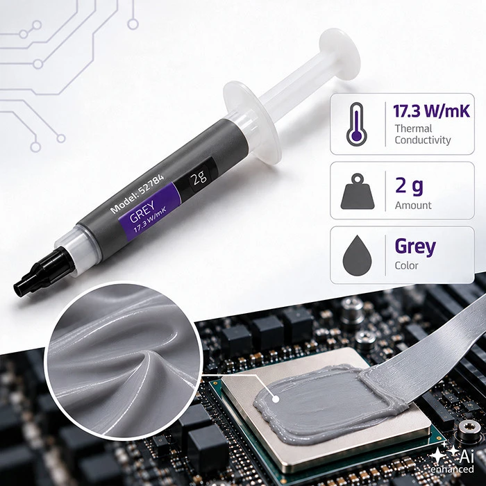 Qoltec Profesjonalna pasta termoprzewodząca 17.3 W/m-K | 2g | Szara