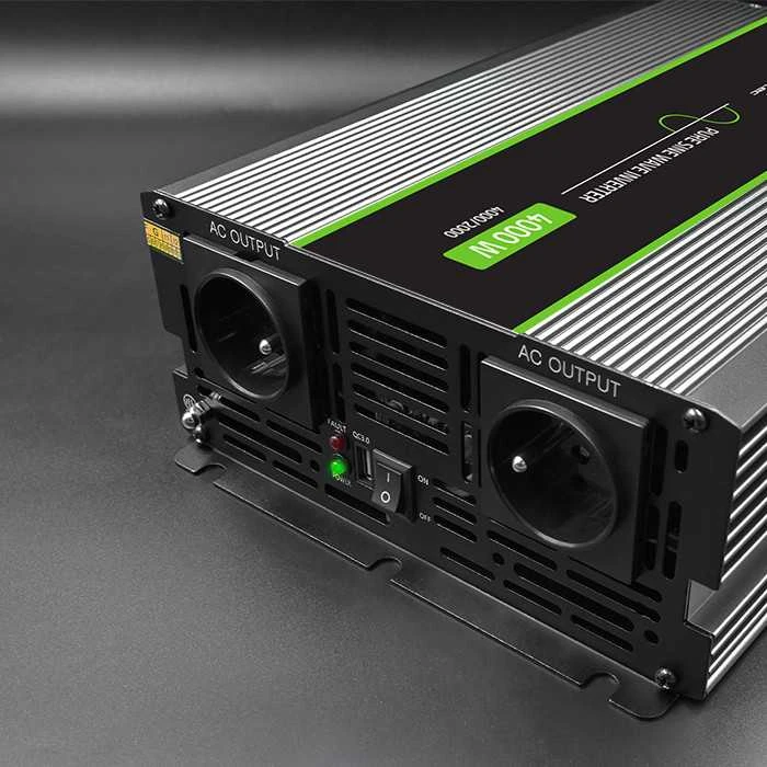 QOLTEC 51935 grynos sinusinės bangos keitiklis, monolitas / 2000 W / 4000 W / 12 V–230 V