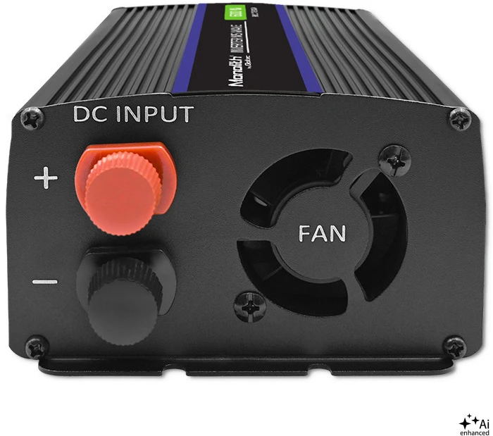QOLTEC 51925 Monolitinis įtampos keitiklis 1200 MS Wave / 12V iki 230V / 600/1200W / USB