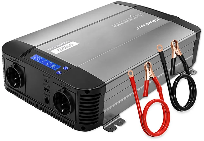 Qoltec Pure Sine Wave | 12V na 230V | 2500/5000W