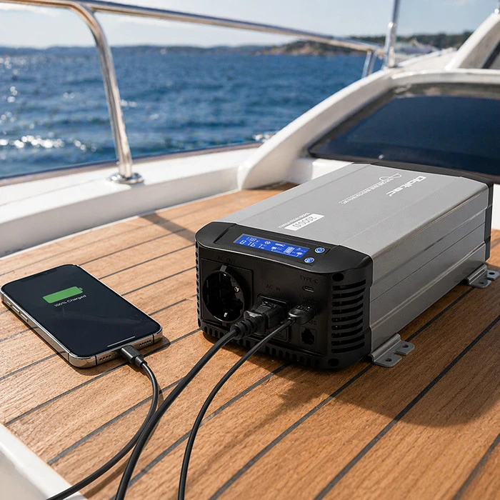 Qoltec Pure Sine Wave | 12V na 230V | 1000/2000W | UPS BYPASS