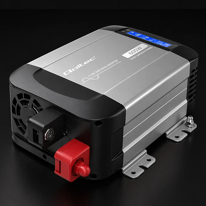 Qoltec Pure Sine Wave | 12V na 230V | 300/600W