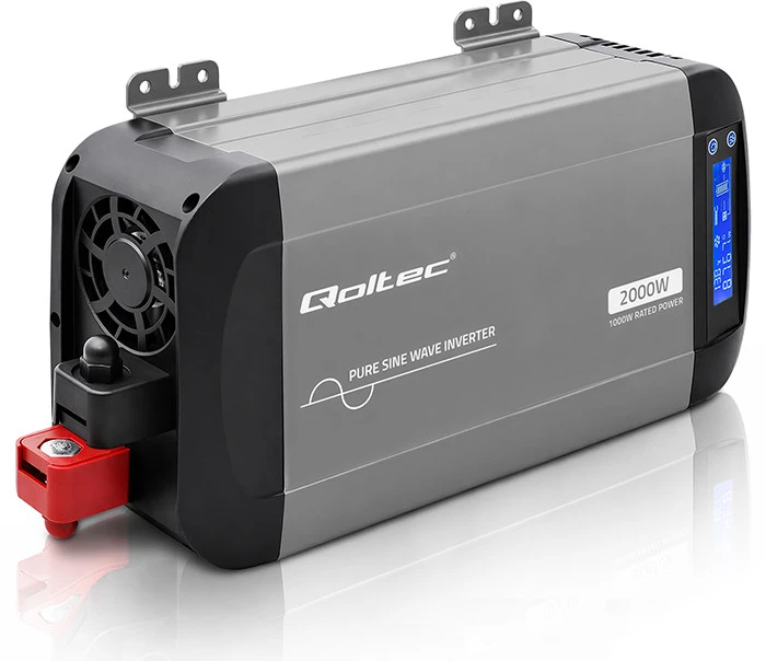Qoltec Pure Sine Wave | 12V na 230V | 1000/2000W