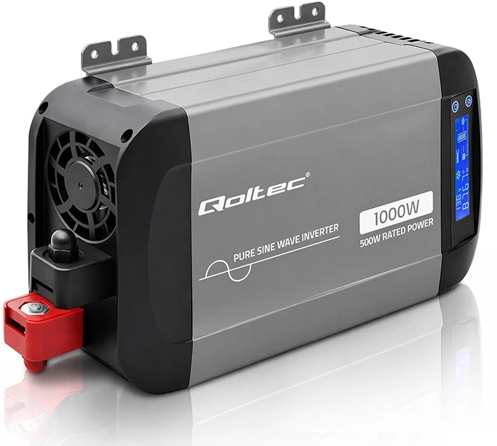 Qoltec Pure Sine Wave | 12V na 230V | 500/1000W