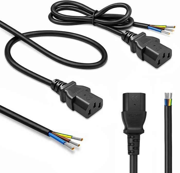 Qoltec IEC C13 maitinimo kabelis, nuvalytas ir lituotas, varinis, 3x0.75mm², 1.8m