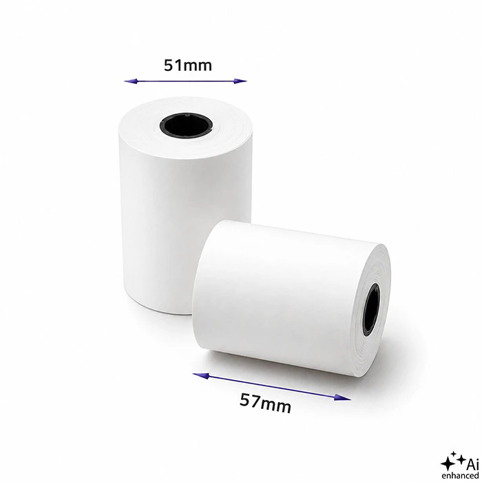 QOLTEC 51895 Terminis ritinys 57 x 30 55g/m2 10vnt. Be BPA