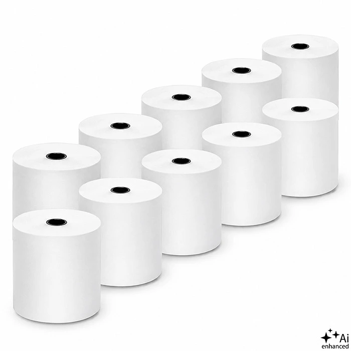Qoltec 51892 Terminis ritinys 80 x 80 | 55g/m2 | 10 vnt | Be BPA