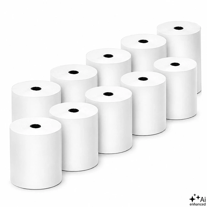Qoltec Thermal ritinys 80 x 80 | 65g/m2 | 10vnt. | Be BPA