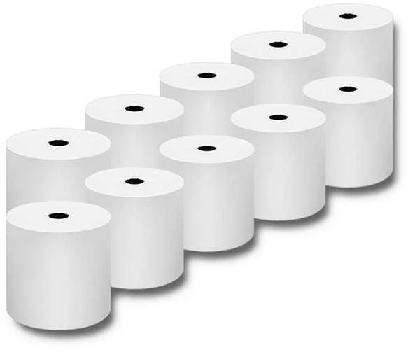 Qoltec Thermal ritinys 80 x 80 | 65g/m2 | 10vnt. | Be BPA