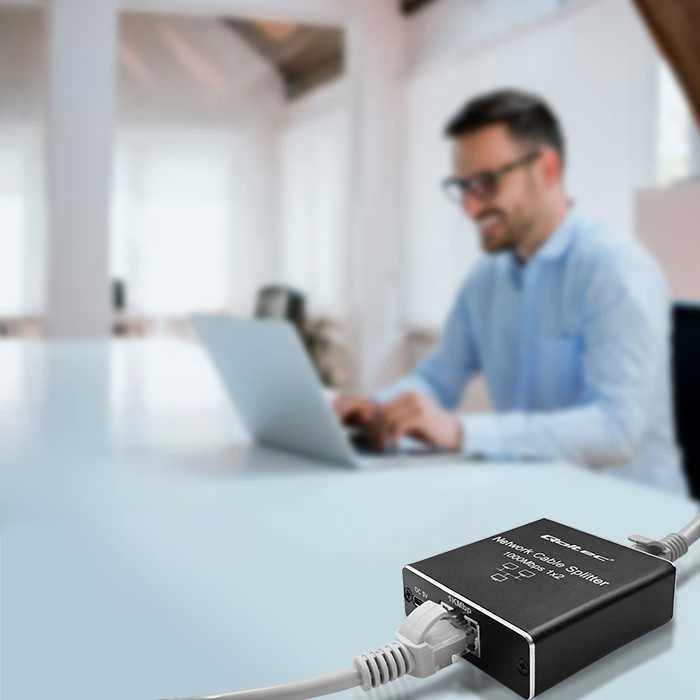 Šakotuvas Qoltec 52249 skirstytuvas mini SWITCH 1x2