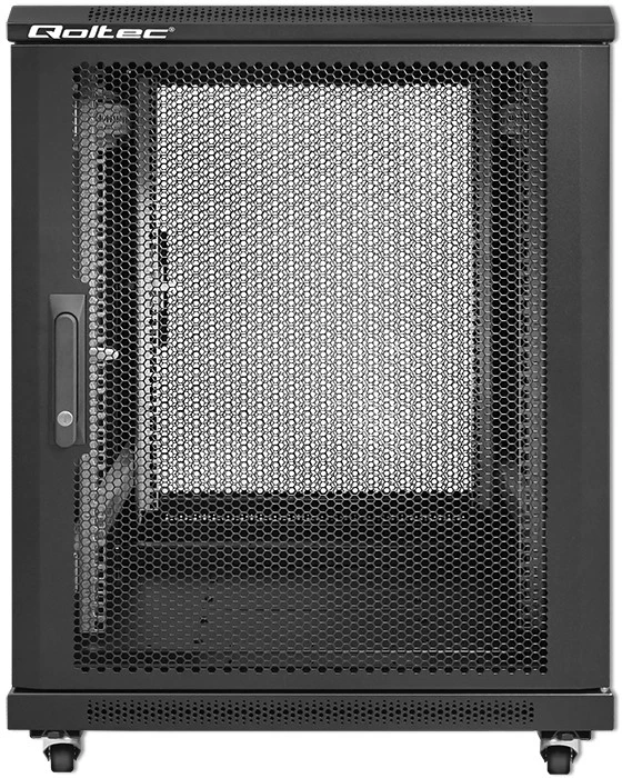 QOLTEC 54519 19 colių RACK spinta / 15U / 600 x 600 x 855 / Perforuotos durys / Plieninis korpusas