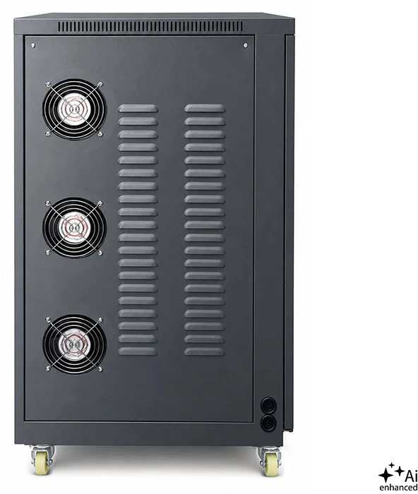 Qoltec Trójfazowy stabilizator napięcia AVR MULTIPROTECTION | 40kVA | Dokładność ± 3% | Serwomotor 3F | LCD | Expert Line