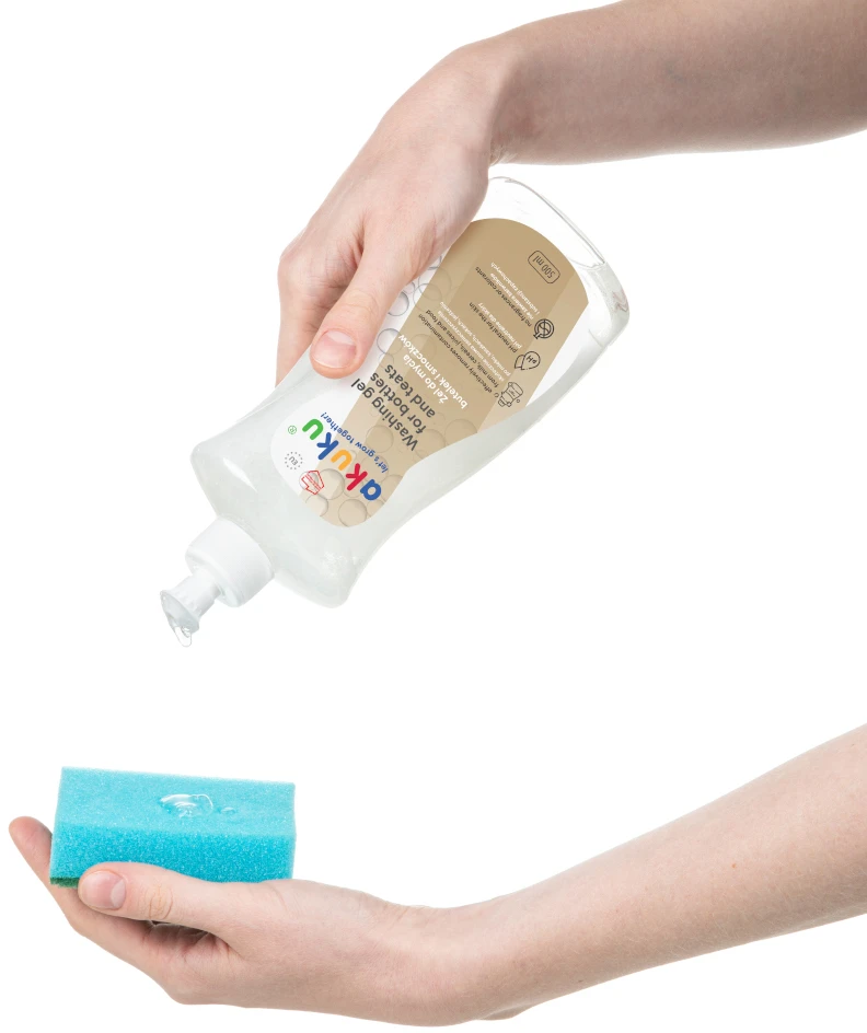 Akuku žindukų ir buteliukų ploviklis 500 ml., A0712