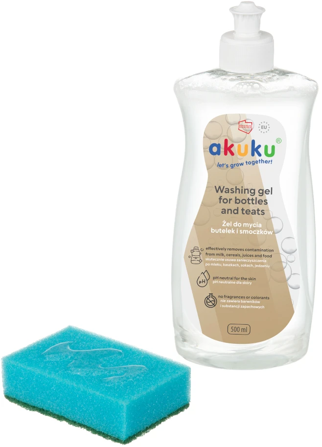 Akuku žindukų ir buteliukų ploviklis 500 ml., A0712