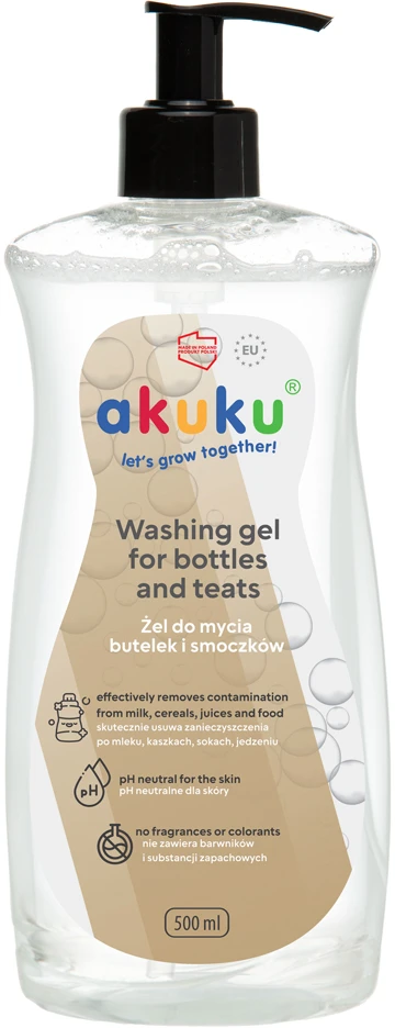 Akuku žindukų ir buteliukų ploviklis 500 ml., A0712