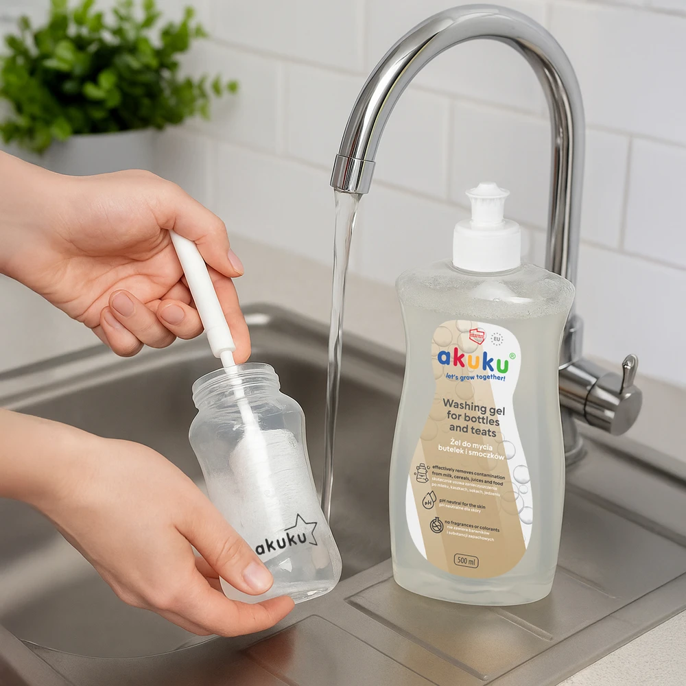 Akuku žindukų ir buteliukų ploviklis 500 ml., A0712