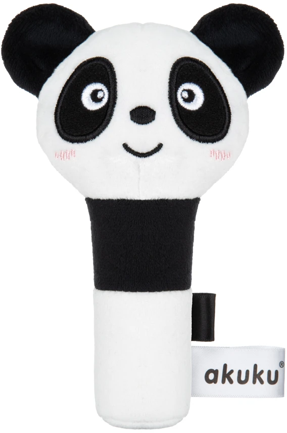 Akuku minkštas pliušinis žaisliukas/ barškutis Panda, A0706