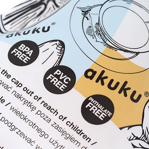AKUKU daugkartiniai maišeliai kūdikių tyrelei laikyti, 5 vnt., А0056