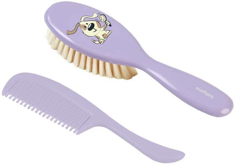 Baby Ono BabyOno Šepetys ir šukutės natūralių, minkštų šerių