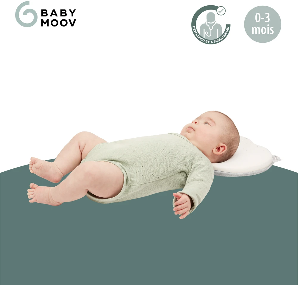 Babymoov pagalvė kūdikiui širdelė Lovenest pilka balta A050231
