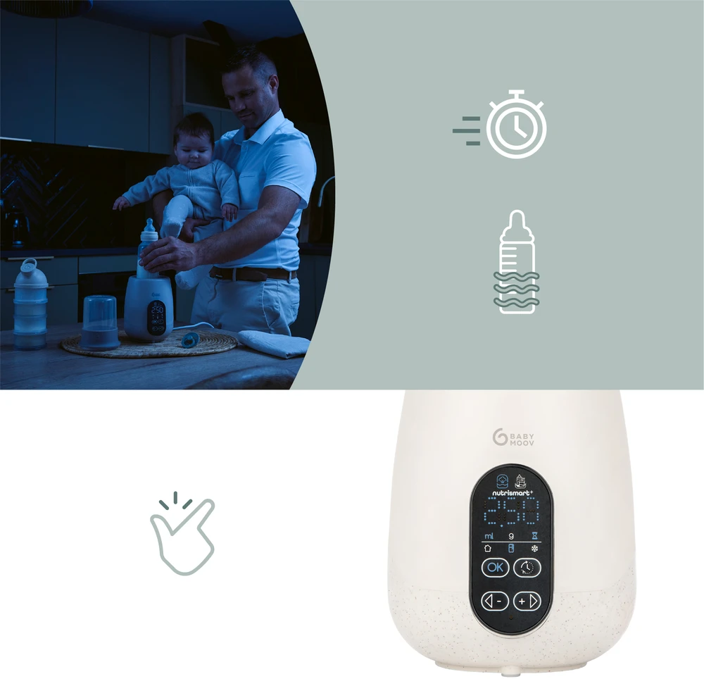 Babymoov šildytuvas sterilizatorius kūdikių buteliukams automobiliui NutriSmart+ A002034