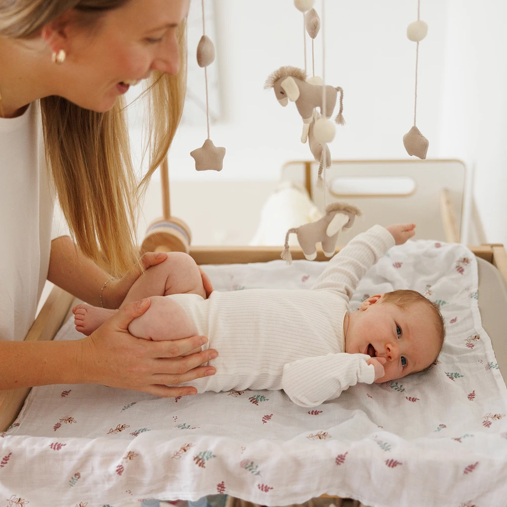 BabyOno vystyklai medvilniniai 3 vnt rožiniai 348/17