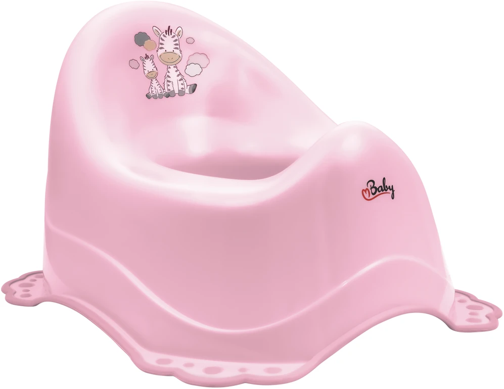 Maltex Baby naktipuodis, neslystantis, Zebra, rožinis, 6517-41