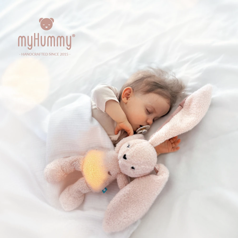 myHummy migdukas šildyklė lemputė baltas triukšmas zuikis rožinis 7/1