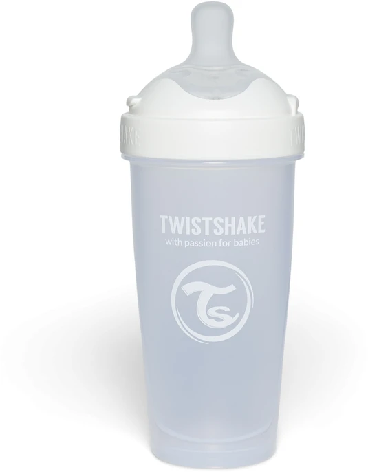 Twistshake buteliukas antikolikinis Pro Double 330ml baltas 79043
